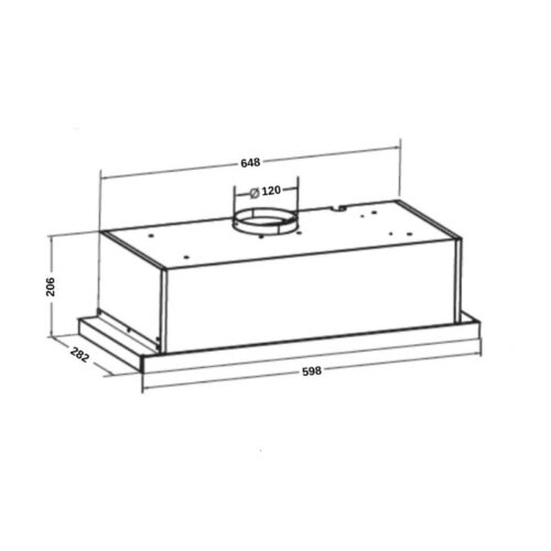 Máy hút mùi âm tủ GrandX GX H60F58B 3 kich thuoc may hut mui am tu grandx gx h60f58b