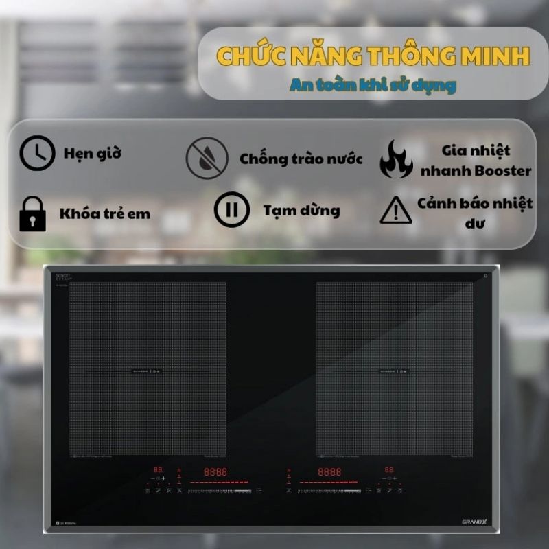 Ảnh Bếp từ GrandX GX IP869XPRO Ảnh Bếp từ GrandX GX IP869XPRO