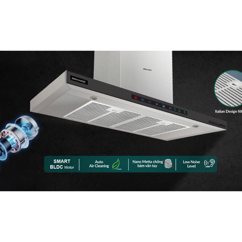 Hình Máy hút mùi GrandX GX H70T68B Hình Máy hút mùi GrandX GX H70T68B