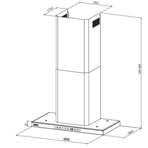 Thông số Máy hút mùi GrandX GX H90T68B