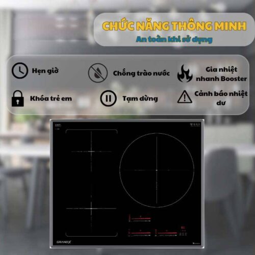 Tính năng Bếp từ GrandX GX IH933G 3 vùng nấu